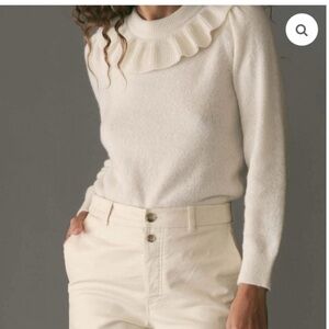 DÔEN Azaria Wool Sweater in Ivory Sz Small $278